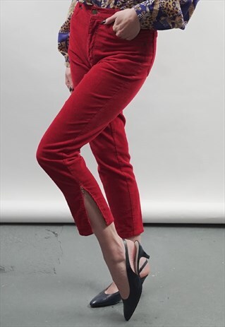 VINTAGE 90'S CARRERA RED CORDUROY JEANS