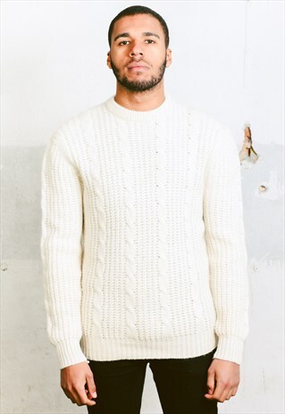 VINTAGE FISHERMAN CABLE KNIT JUMPER