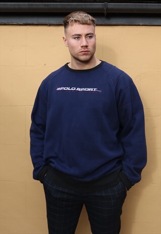 NAVY AND BLACK POLO SPORT RALPH LAUREN SWEAT