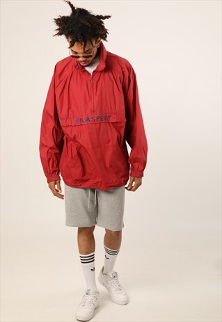 VINTAGE FILA FESTIVAL 1/4 ZIP PULLOVER WINDBREAKER JACKET