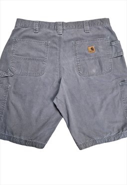 Men's Carhartt Carpenter Cargo Shorts in Grey Size W36