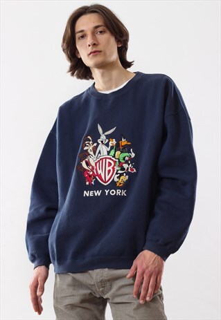 1998 VINTAGE LOONEY TUNES WARNER BROS SWEATSHIRT CREW NECK