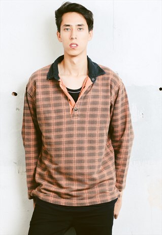 VINTAGE LONG SLEEVE POLO SHIRT