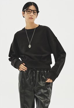 Tuck short sweatshirt