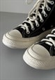 COMME DES GARCONS PLAY CONVERSE BLACK HIGH SNEAKERS