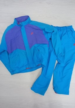 90s Vintage Nike Tracksuit Blue Purple