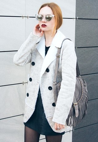 FAUX SHEARLING JACKET