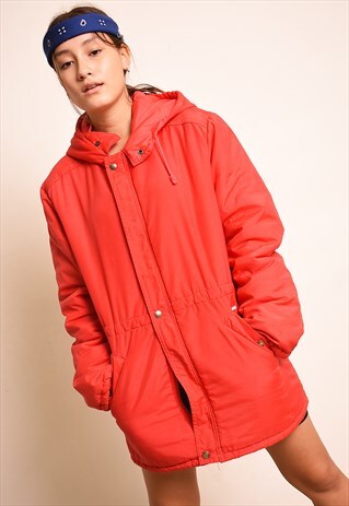 VINTAGE 70'S RETRO ATHLEISURE SPORTS PUFFER JACKET PARKA