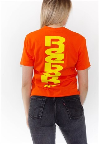 RETRO REEBOK VEKTOR LOGO CROP ORANGE T-SHIRT