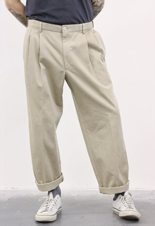 VINTAGE 1980S BEIGE TROUSERS