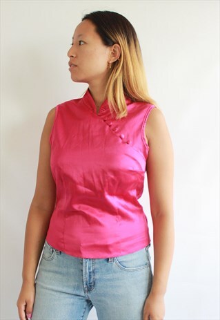 HOT PINK CHINESE STYLE TOP