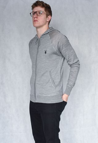 ALL SAINTS MERINO WOOL HOODIE SIZE M