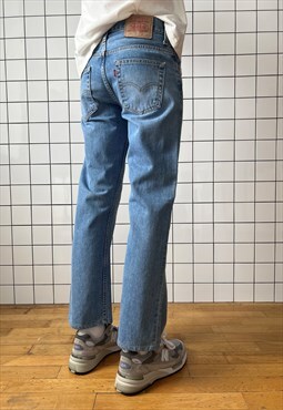 Vintage LEVIS Jeans Cropped Denim Pants 90s Blue