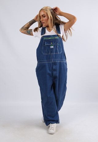 VINTAGE LIBERTY DENIM DUNGAREES PLUS SIZE 22 24 4XL 5XL (AAL