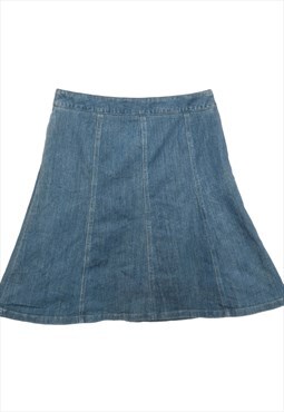 Stone Wash L.L. Bean Midi Skirt - M