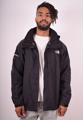 THE NORTH FACE MENS VINTAGE RAIN JACKET LARGE BLACK 90S