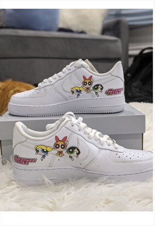 POWER PUFF GIRLS NIKE CUSTOM AIR FORCE 1 - UNISEX
