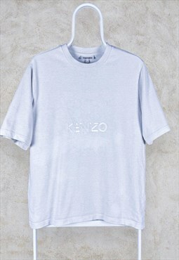 Kenzo T Shirt Embroidered Ivory White Men's Small