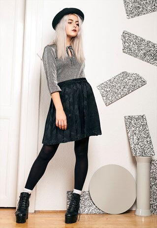 90S VINTAGE PLEATED SKIRT