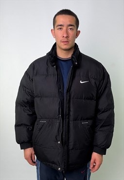 Black 90s NIKE Puffer Jacket Coat