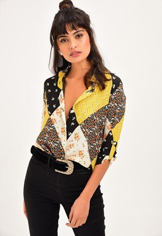 YELLOW FLORAL SHIRT