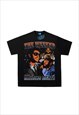 Black Retro The Weeknd Graphic Cotton T shirt fans tee