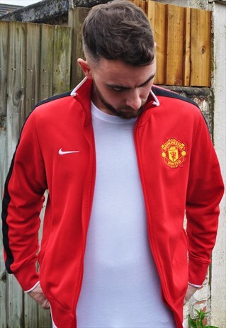 VINTAGE 90'S NIKE MANCHESTER UNITED FOOTBALL TRACK JACKET