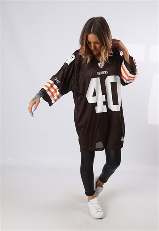 NFL OVERSIZED T-SHIRT SPORT JERSEY TOP FOOTBALL UK 18 (Q4F)