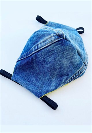 BLUE DENIM FACE COVERING