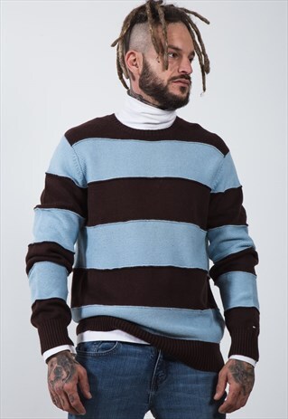 VINTAGE 80S TOMMY HILFIGER KNITWEAR JUMPER / S0386