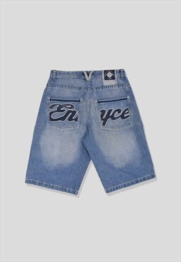 Vintage 90s ENYCE Embroidered Hip-Hop Denim Shorts