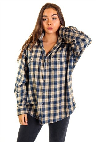VINTAGE TIMBERLAND FLANNEL SHIRT S878