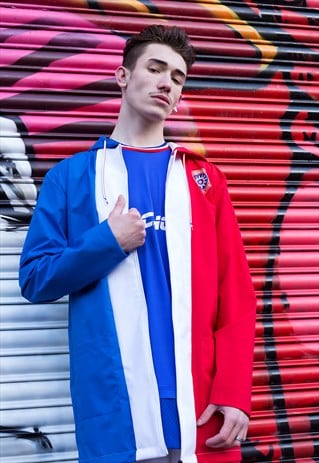 France Flag Football club Waterproof Raincoat jacket 