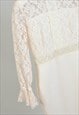 VINTAGE 00S LACE DRESS IN WHITE