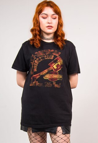 HARLEY-DAVIDSON VINTAGE 90'S BLACK T-SHIRT