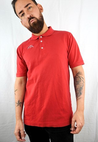 VINTAGE RED KAPPA POLO