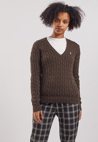 VINTAGE RALPH LAUREN V-NECK JUMPER