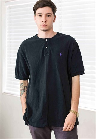 VINTAGE POLO RALPH LAUREN T-SHIRT LOGO 90S X 10.8