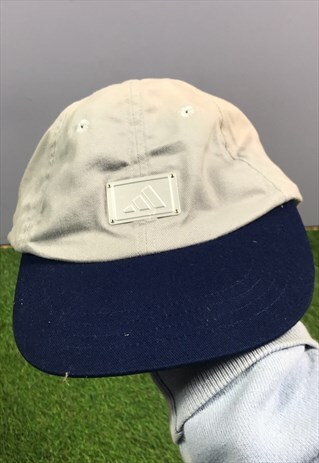 VINTAGE ADIDAS STEELER BASEBALL CAP HAT IN GREY WITH METAL P