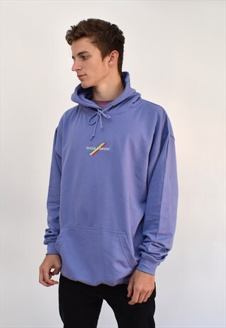 G&G UNISEX VIOLET MULTI LINES HOODIE