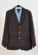 Vintage 00s blazer jacket in brown