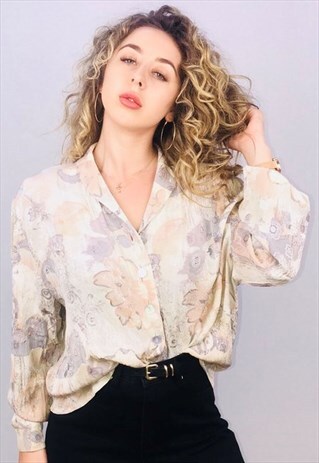 VINTAGE OVERSIZED PATTERN SHIRT