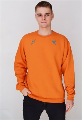 ORANGE GE BIRDS (BLUE) SWEATSHIRT