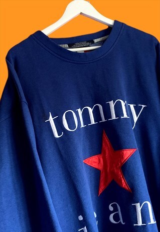 VINTAGE TOMMY HILFIGER SPELL OUT SWEATSHIRT