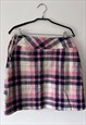 CHECKERED PLAID SCHOOL LOLITA PLEATED MINI 70S SKIRT LARGE