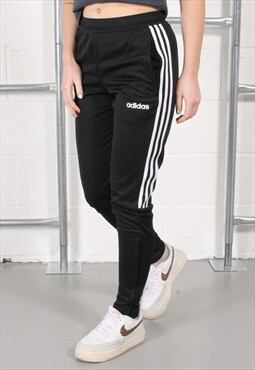 Vintage Adidas Joggers in Black Lounge Sports Trackies XS