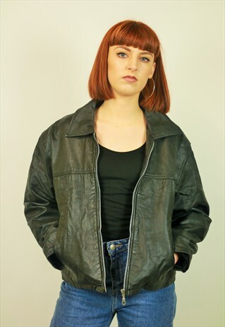VINTAGE 90S LEATHER JACKET