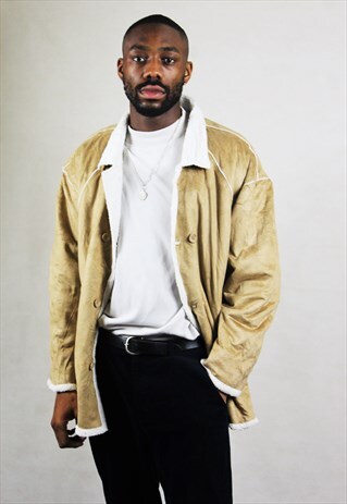 VINTAGE / SUEDE STYLE / COAT