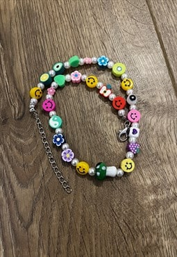 Colourful Mushy Fruity Bead Necklace 