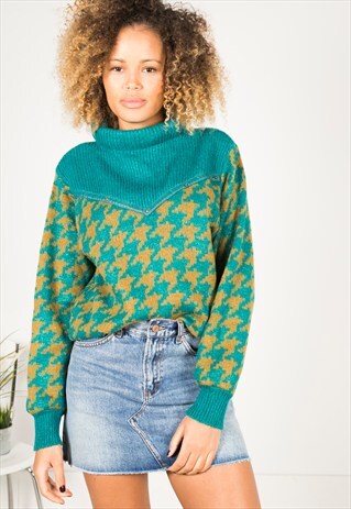 VINTAGE 80S CASUAL KNIT JUMPER / R0552